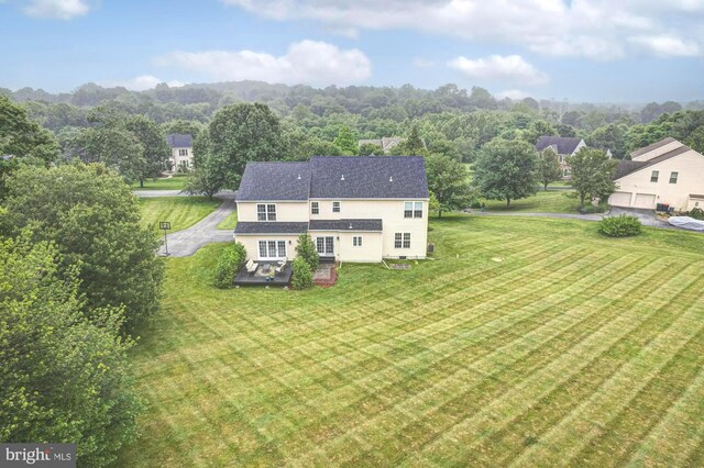 66 Light Farm Dr, Cochranville, PA 19330 - view from above of property with a heavily wooded area