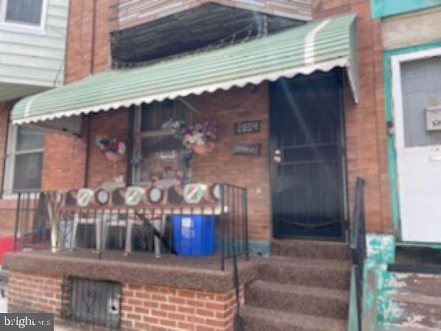2854 Stillman, Philadelphia, PA 19132 - entrance to property featuring brick siding