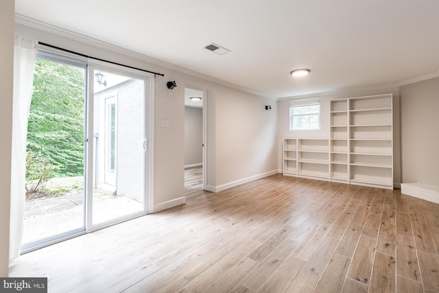 27 Cascade Rd, Arnold, MD 21012 - unfurnished room with ornamental molding and light wood-style flooring