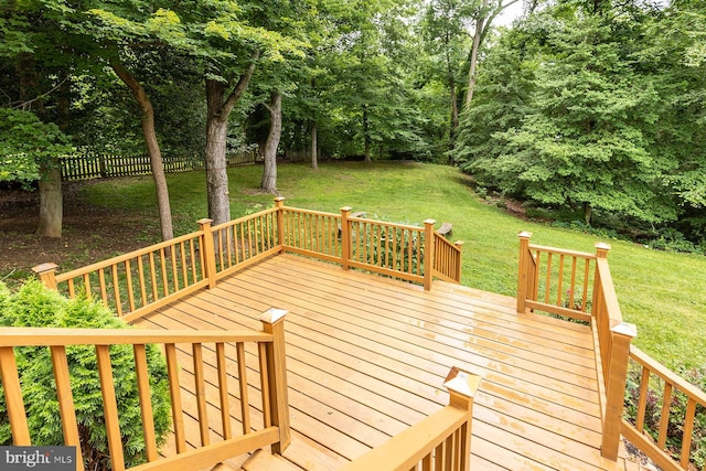 27 Cascade Rd, Arnold, MD 21012 - wooden deck with view of scattered trees