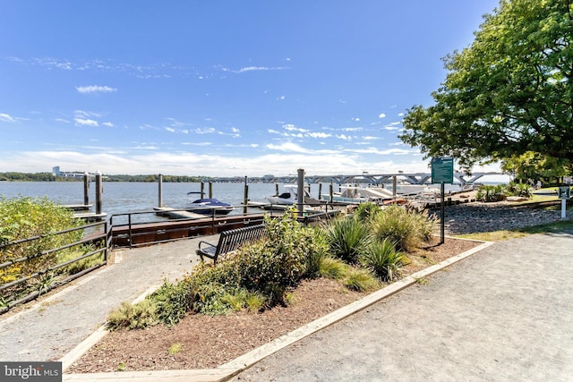 6943 Deer Run Dr, Alexandria, VA 22306 - dock featuring a water view