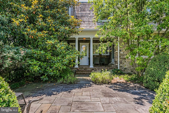 3 Evelyn Pl, Princeton, NJ 08540 - view of exterior entry with mansard roof
