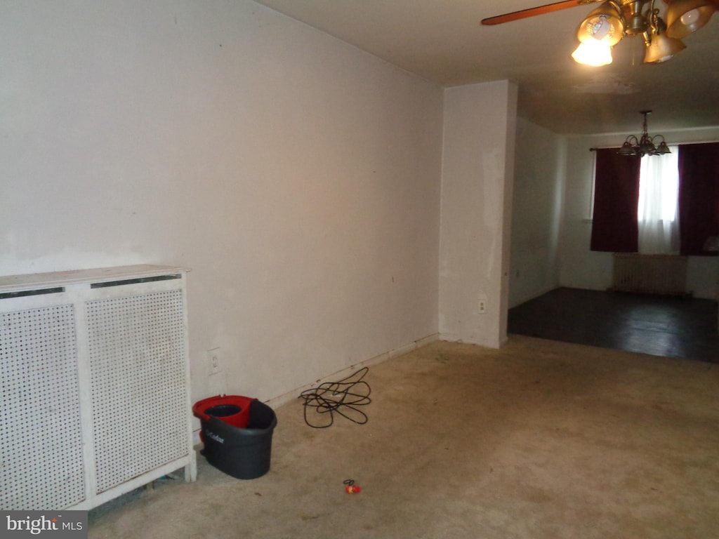 4635 Kraydor St, Philadelphia, PA 19136 - spare room with carpet flooring and a ceiling fan