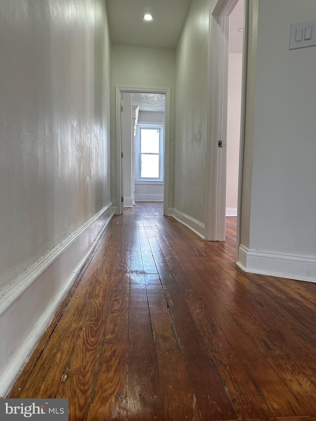 5235 Baltimore Ave, Philadelphia, PA 19143 - hallway with hardwood / wood-style flooring and baseboards