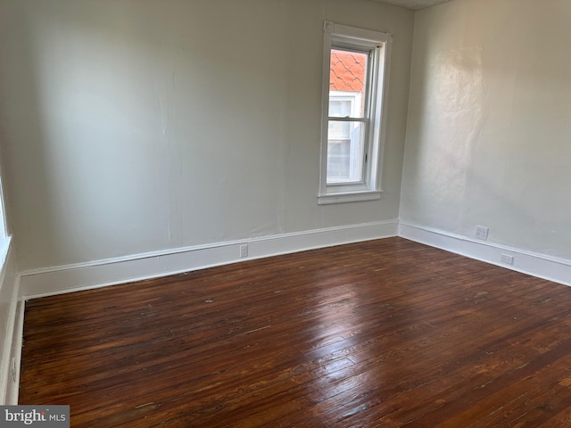 5235 Baltimore Ave, Philadelphia, PA 19143 - empty room with dark wood-style flooring and baseboards