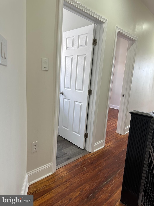 5235 Baltimore Ave, Philadelphia, PA 19143 - hallway featuring dark wood finished floors and baseboards