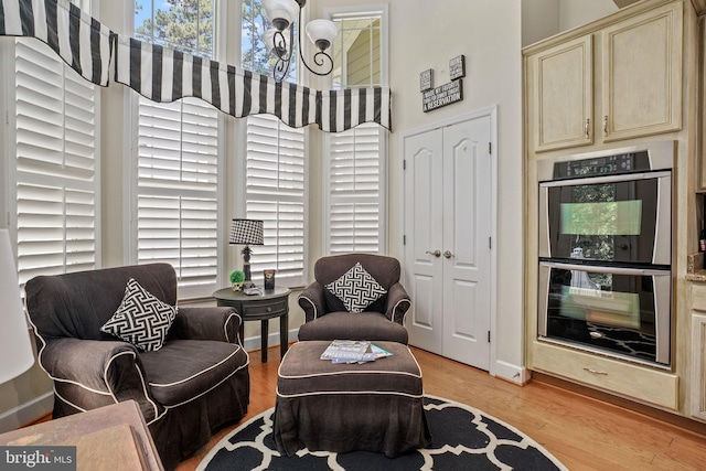 11742 Maid At Arms Ln, Berlin, MD 21811 - sitting room featuring light wood finished floors and a high ceiling