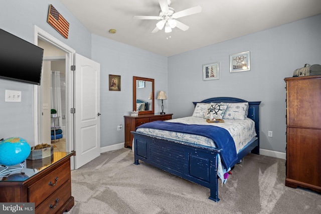 11742 Maid At Arms Ln, Berlin, MD 21811 - carpeted bedroom with baseboards and a ceiling fan