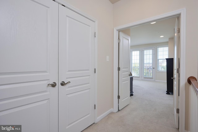 400 Blue Flax Pl, Gaithersburg, MD 20878 - corridor with light colored carpet and recessed lighting
