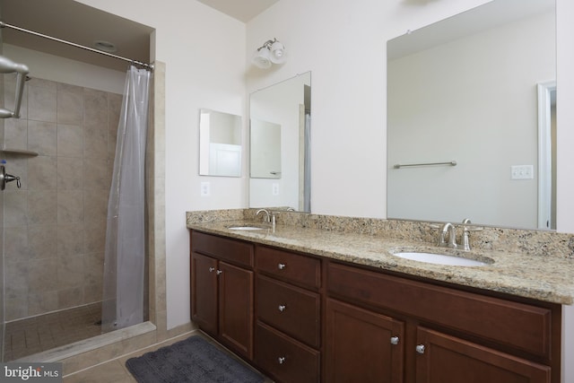 400 Blue Flax Pl, Gaithersburg, MD 20878 - full bath with double vanity and a tile shower