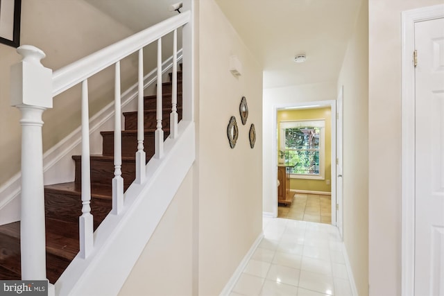 8600 Fox Run, Potomac, MD 20854 - stairs with tile patterned floors