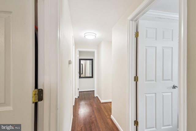 8600 Fox Run, Potomac, MD 20854 - corridor featuring dark wood-style flooring and baseboards