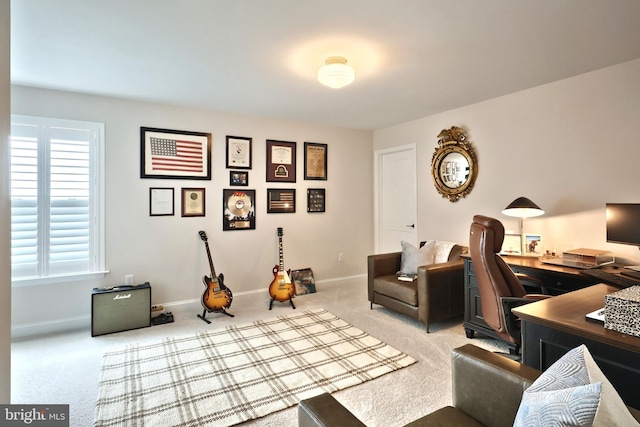 105 Fading Way, York, PA 17406 - home office featuring light carpet and baseboards