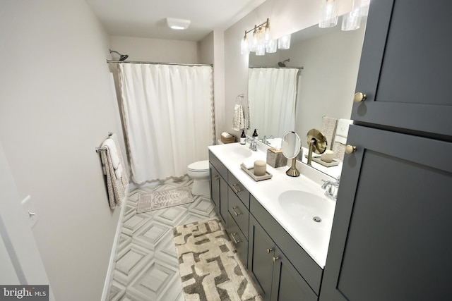 105 Fading Way, York, PA 17406 - full bathroom with double vanity and curtained shower