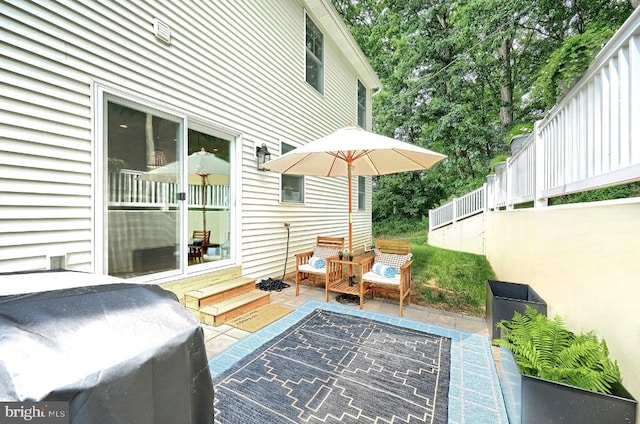 105 Fading Way, York, PA 17406 - view of patio / terrace featuring entry steps