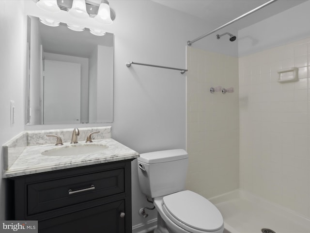 9664 Masterworks Dr, Vienna, VA 22181 - bathroom featuring vanity and a tile shower
