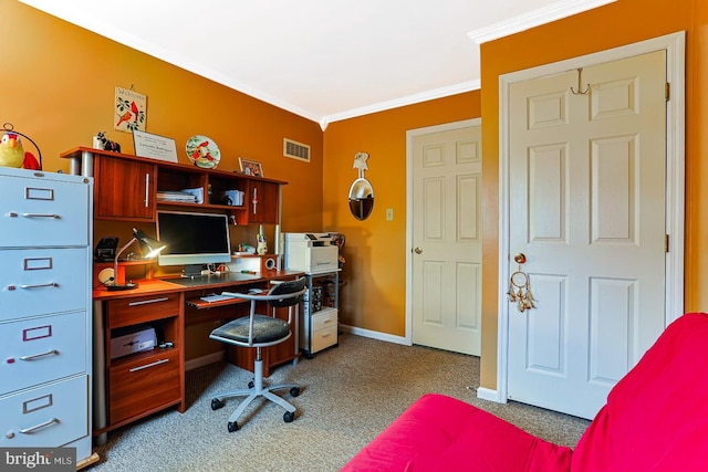 1027 Fredrick Blvd, Reading, PA 19605 - office space featuring carpet flooring, crown molding, and baseboards