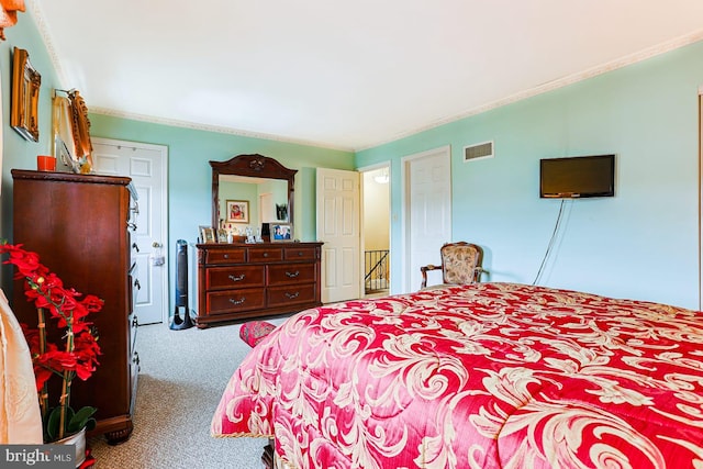 1027 Fredrick Blvd, Reading, PA 19605 - bedroom featuring carpet flooring and crown molding