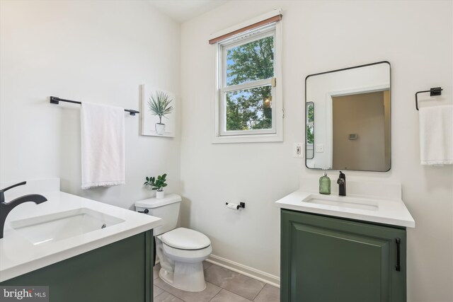 2142 N Dinwiddie St, Arlington, VA 22207 - bathroom featuring vanity and tile patterned flooring
