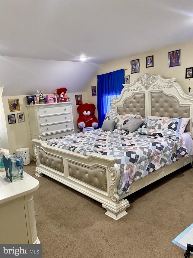 220 N 3rd St, Millville, NJ 08332 - bedroom with carpet floors and vaulted ceiling