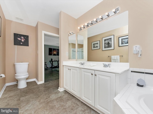7732 Rotherham Dr, Hanover, MD 21076 - full bathroom with double vanity and a bath