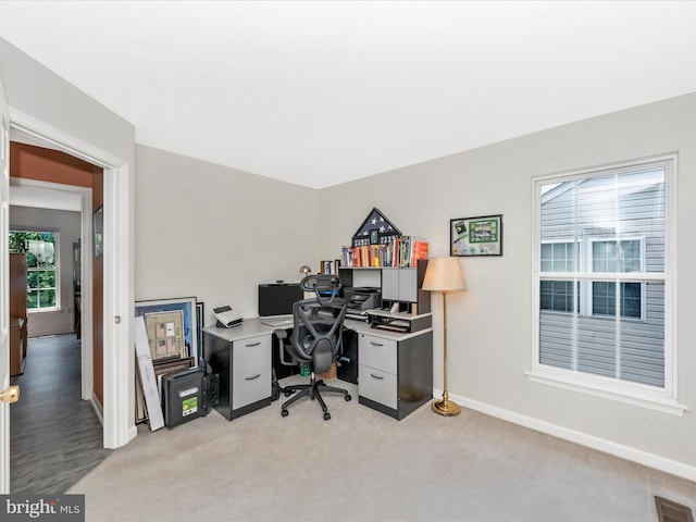 7732 Rotherham Dr, Hanover, MD 21076 - office space featuring baseboards and light colored carpet