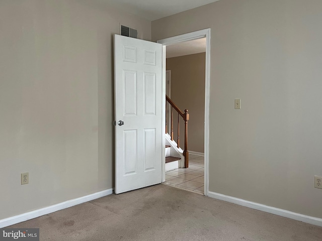 28 Willow Way Dr, Enola, PA 17025 - carpeted spare room with stairs and baseboards
