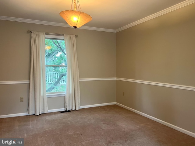 28 Willow Way Dr, Enola, PA 17025 - spare room featuring crown molding and carpet floors