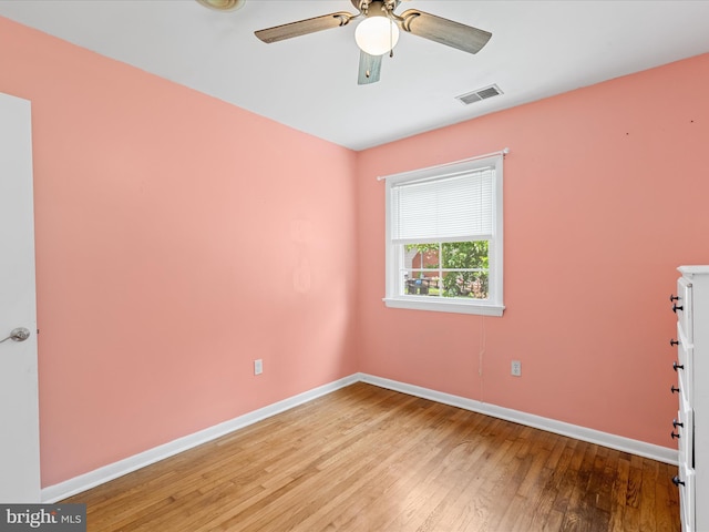 1002 Sherwood Cir, Salisbury, MD 21804 - unfurnished room with hardwood / wood-style flooring and ceiling fan