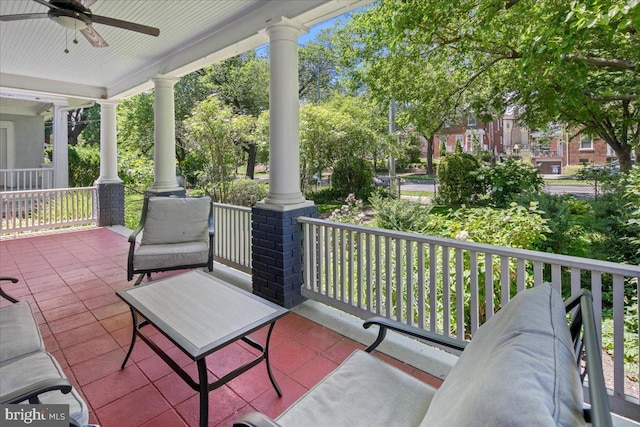 6721 Piney Branch Rd NW, Washington, DC 20012 - porch with ceiling fan