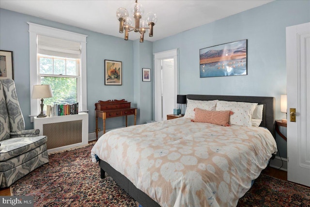6721 Piney Branch Rd NW, Washington, DC 20012 - bedroom featuring a chandelier