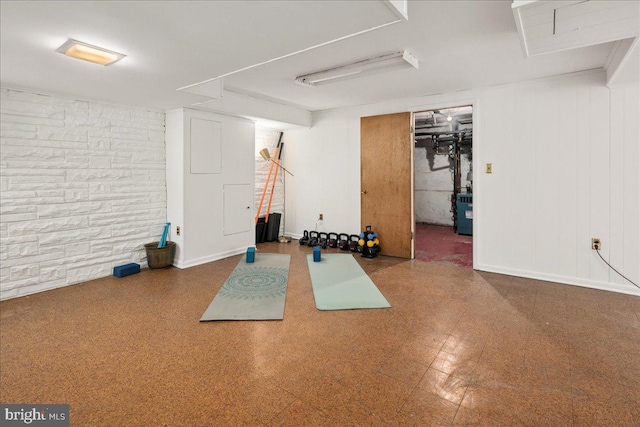 6721 Piney Branch Rd NW, Washington, DC 20012 - exercise area with tile patterned floors