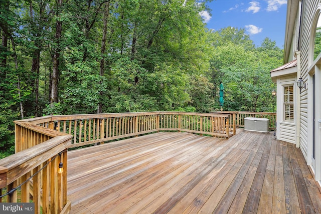 7936 Lobelia Ln, Springfield, VA 22152 - view of wooden deck