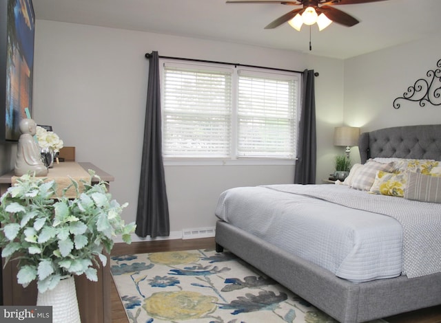 126 Devon Rd, Cinnaminson, NJ 08077 - bedroom featuring wood finished floors and a ceiling fan