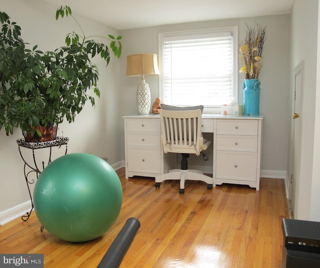 126 Devon Rd, Cinnaminson, NJ 08077 - office area with light wood finished floors and baseboards