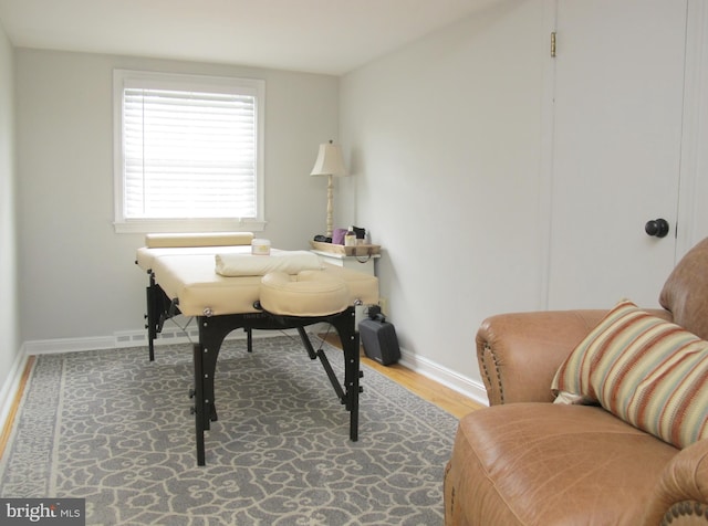 126 Devon Rd, Cinnaminson, NJ 08077 - home office with baseboards and wood finished floors