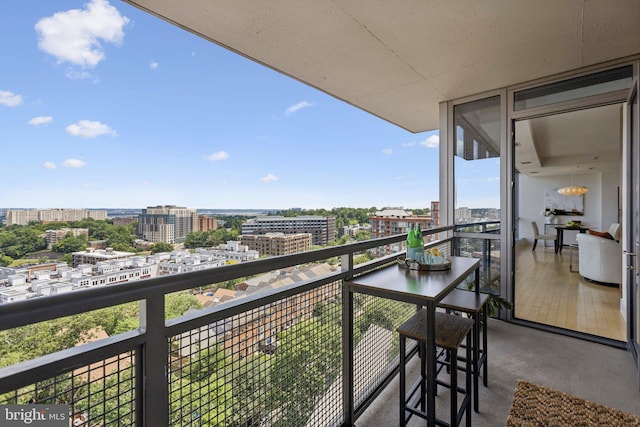 2001 15th St N Unit 1005, Arlington, VA 22201 - balcony featuring a city view
