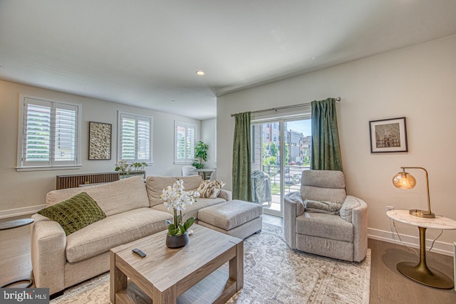 1001 Lakeview Ct Unit 1001, King Of Prussia, PA 19406 - living area with healthy amount of natural light, wood finished floors, and recessed lighting
