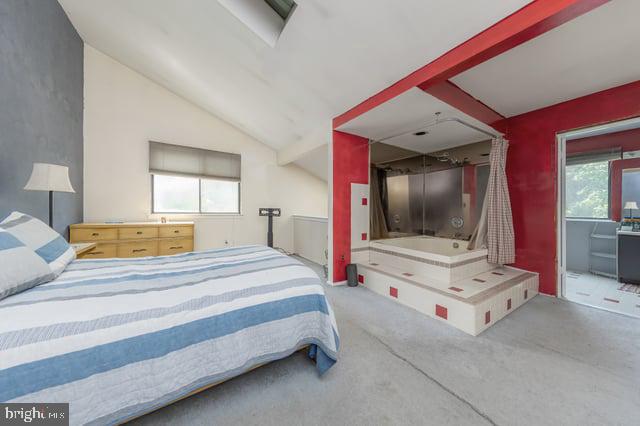 1004 Berwyck Ct, Sicklerville, NJ 08081 - carpeted bedroom featuring multiple windows and lofted ceiling