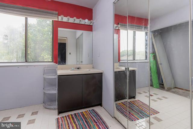 1004 Berwyck Ct, Sicklerville, NJ 08081 - bathroom with vanity, toilet, and tile patterned floors