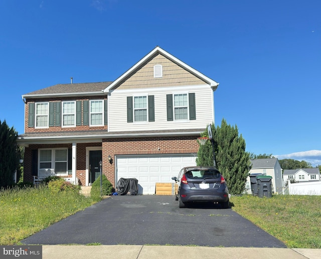 4 Cool Well Ct, Fredericksburg, VA 22406 - view of front of house with brick siding, an attached garage, and asphalt driveway