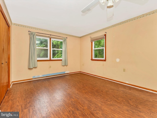 10694 Salem Ave, Thurmont, MD 21788 - empty room with wood finished floors and a ceiling fan