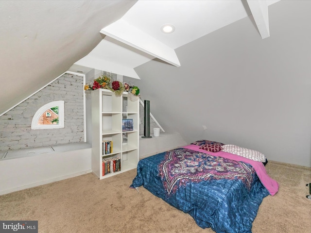 3812 Callaway Ave, Baltimore, MD 21215 - carpeted bedroom with lofted ceiling
