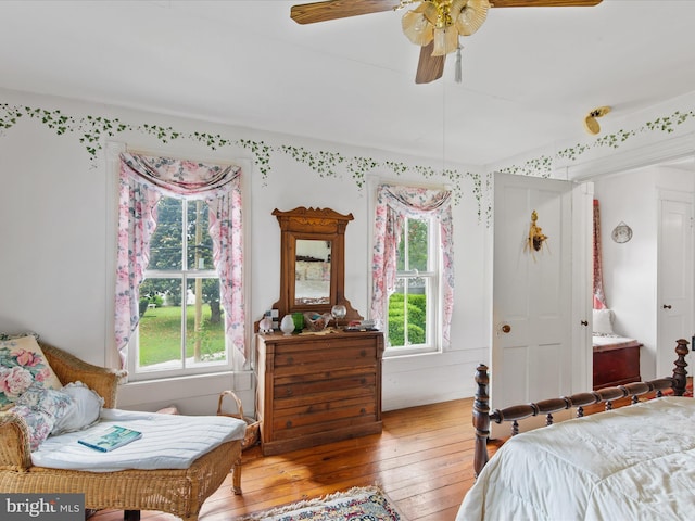 140 Delaware Ave, Laurel, DE 19956 - bedroom with light wood-type flooring and a ceiling fan