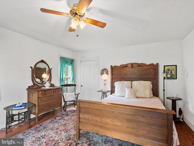 140 Delaware Ave, Laurel, DE 19956 - bedroom featuring wood finished floors and a ceiling fan