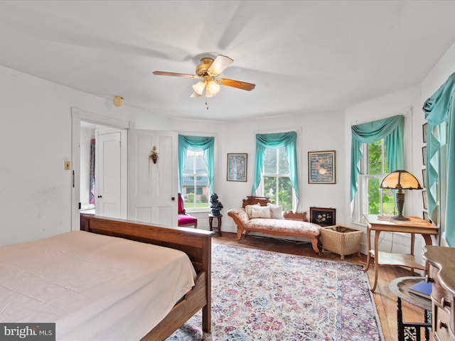 140 Delaware Ave, Laurel, DE 19956 - bedroom featuring wood finished floors and ceiling fan