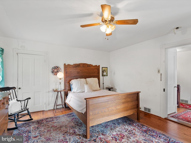 140 Delaware Ave, Laurel, DE 19956 - bedroom featuring wood-type flooring and a ceiling fan