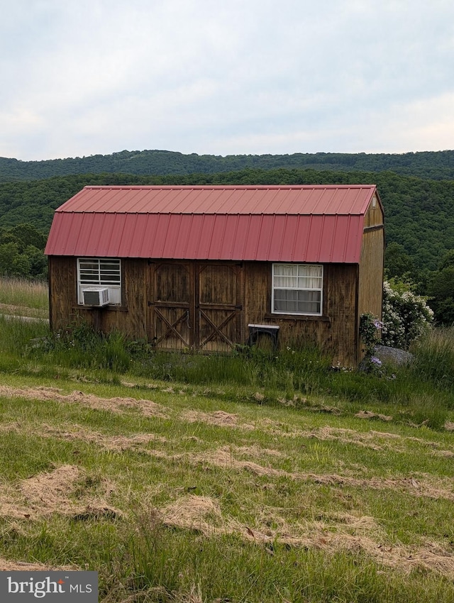 9933 Hoovers Hill Rd, Huntingdon, PA 16652 - view of barn with a forest view and cooling unit