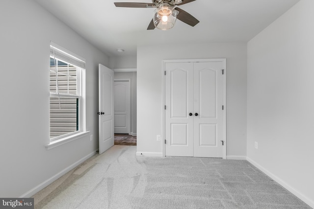 9307 Cedar Forest Dr, Fredericksburg, VA 22408 - unfurnished bedroom featuring a closet, carpet flooring, and a ceiling fan
