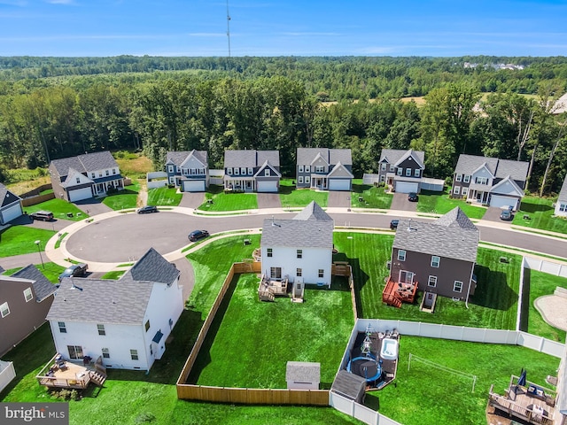 9307 Cedar Forest Dr, Fredericksburg, VA 22408 - aerial view of residential area with a forest